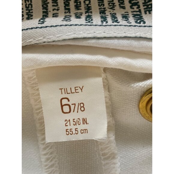 Tilley Endurables T4 Cotton Duck Sun Hat 6 7/8 XS 55.5cm Vintage HTF Ivory Green - Picture 5 of 15
